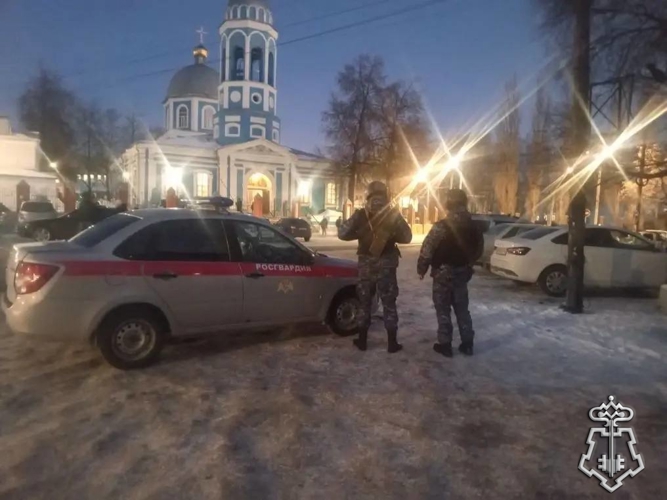 В Курской области росгвардейцы обеспечили безопасность мероприятий в Крещение Господне